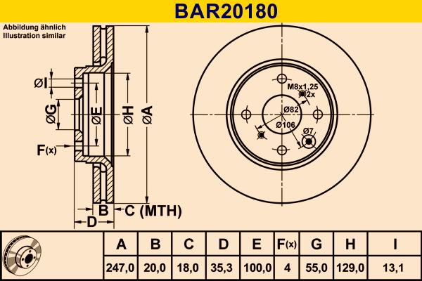 Barum BAR20180 - Əyləc Diski furqanavto.az