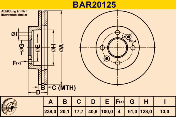 Barum BAR20125 - Əyləc Diski furqanavto.az