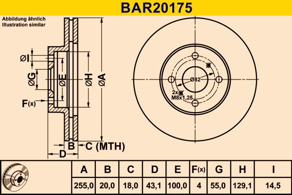 Barum BAR20175 - Əyləc Diski furqanavto.az