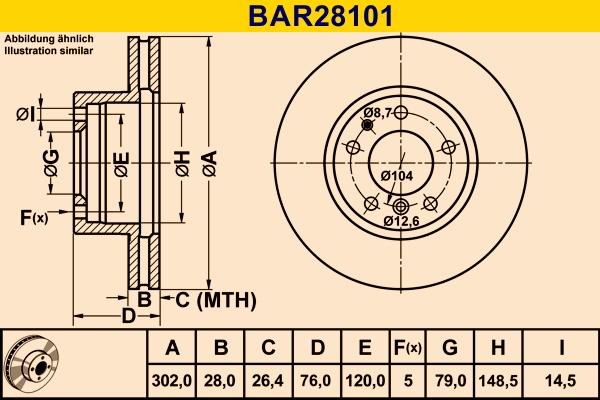 Barum BAR28101 - Əyləc Diski furqanavto.az