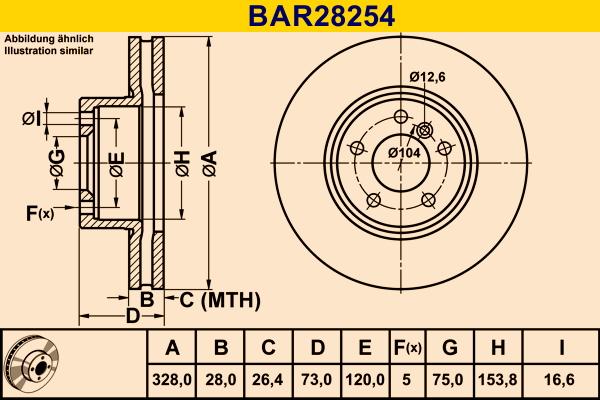 Barum BAR28254 - Əyləc Diski furqanavto.az