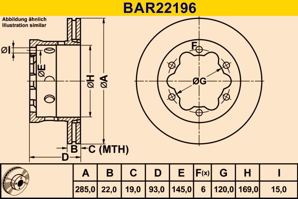 Barum BAR22196 - Əyləc Diski furqanavto.az