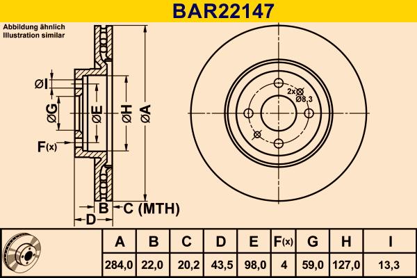 Barum BAR22147 - Əyləc Diski furqanavto.az