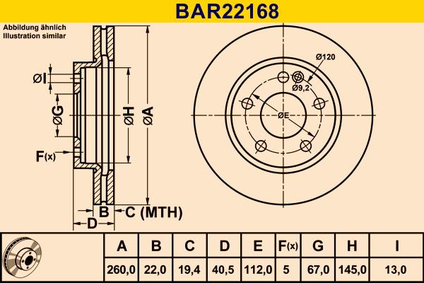 Barum BAR22168 - Əyləc Diski furqanavto.az