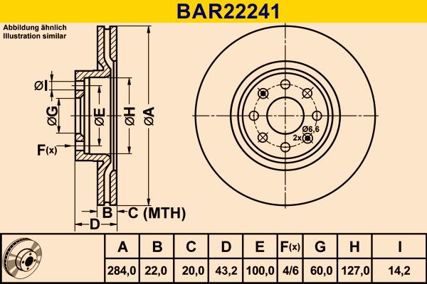 Barum BAR22241 - Əyləc Diski furqanavto.az