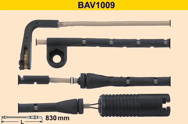 Barum BAV1009 - Xəbərdarlıq Kontakt, əyləc padinin aşınması furqanavto.az