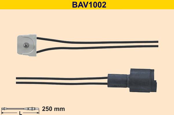 Barum BAV1002 - Xəbərdarlıq Kontakt, əyləc padinin aşınması www.furqanavto.az