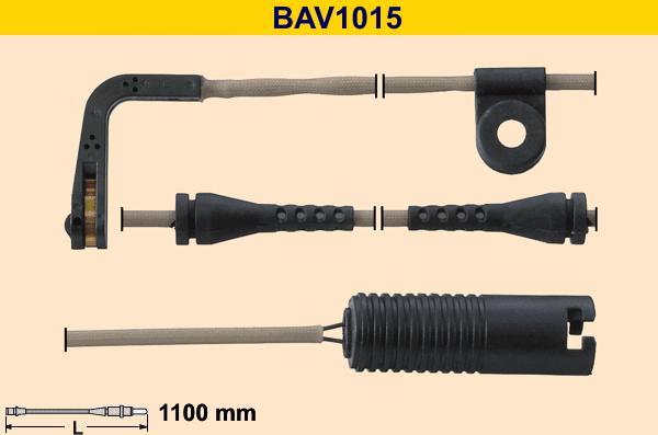 Barum BAV1015 - Xəbərdarlıq Kontakt, əyləc padinin aşınması furqanavto.az