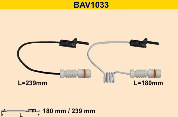 Barum BAV1033 - Xəbərdarlıq Kontakt, əyləc padinin aşınması www.furqanavto.az