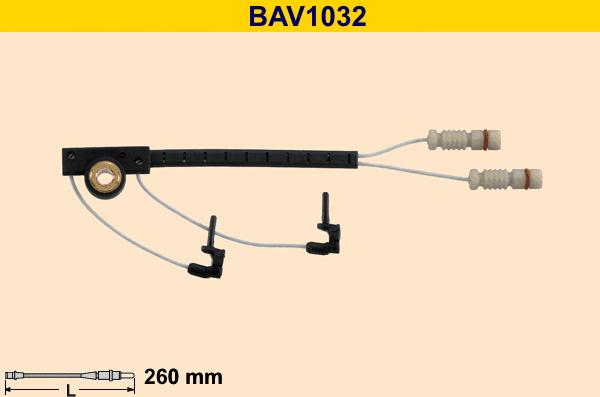 Barum BAV1032 - Xəbərdarlıq Kontakt, əyləc padinin aşınması furqanavto.az