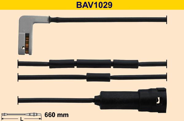 Barum BAV1029 - Xəbərdarlıq Kontakt, əyləc padinin aşınması furqanavto.az