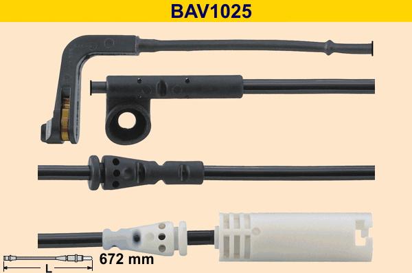 Barum BAV1025 - Xəbərdarlıq Kontakt, əyləc padinin aşınması furqanavto.az