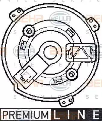 BEHR HELLA Service 8EW 009 159-531 - Daxili üfleyici furqanavto.az