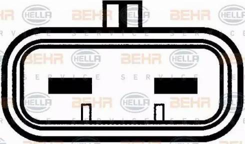 BEHR HELLA Service 8EW 009 158-701 - Fen, radiator furqanavto.az