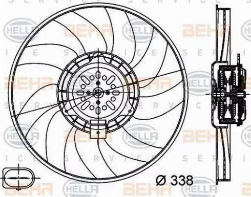 BEHR HELLA Service 8EW 351 044-361 - Fen, radiator www.furqanavto.az