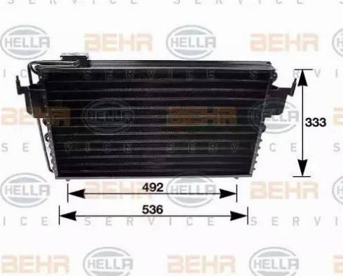 BEHR HELLA Service 8FC 351 035-391 - Kondenser, kondisioner furqanavto.az