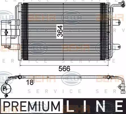 BEHR HELLA Service 8FC 351 036-381 - Kondenser, kondisioner furqanavto.az