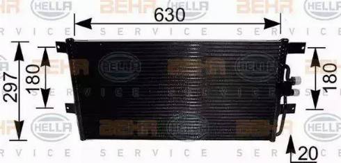 BEHR HELLA Service 8FC 351 037-431 - Kondenser, kondisioner furqanavto.az