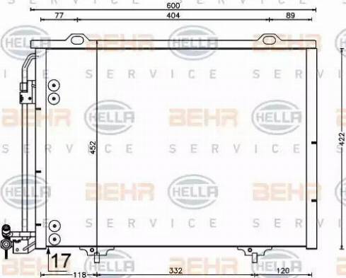 BEHR HELLA Service 8FC 351 037-334 - Kondenser, kondisioner furqanavto.az