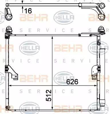 BEHR HELLA Service 8FC 351 344-564 - Kondenser, kondisioner furqanavto.az