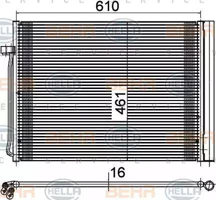 BEHR HELLA Service 8FC 351 309-711 - Kondenser, kondisioner furqanavto.az