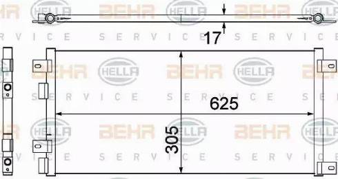 BEHR HELLA Service 8FC 351 305-681 - Kondenser, kondisioner furqanavto.az