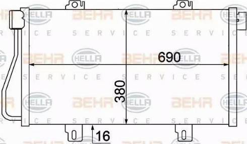 BEHR HELLA Service 8FC 351 306-681 - Kondenser, kondisioner furqanavto.az