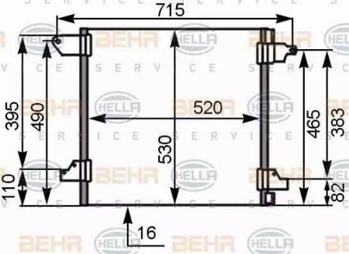 BEHR HELLA Service 8FC 351 306-181 - Kondenser, kondisioner furqanavto.az