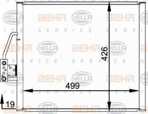 BEHR HELLA Service 8FC 351 300-001 - Kondenser, kondisioner furqanavto.az