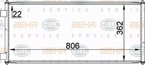 BEHR HELLA Service 8FC 351 300-751 - Kondenser, kondisioner furqanavto.az