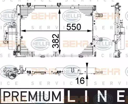 BEHR HELLA Service 8FC 351 301-191 - Kondenser, kondisioner furqanavto.az