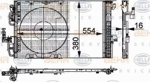 BEHR HELLA Service 8FC 351 301-221 - Kondenser, kondisioner furqanavto.az