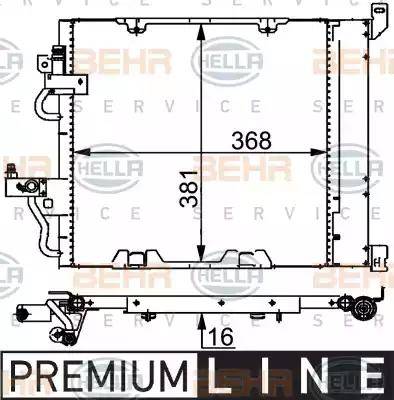 BEHR HELLA Service 8FC 351 301-751 - Kondenser, kondisioner furqanavto.az