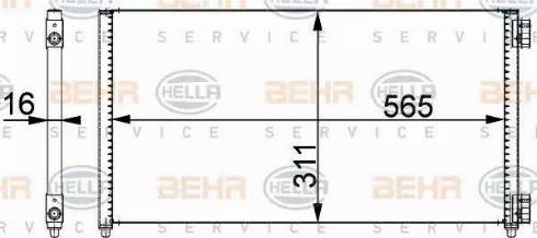 BEHR HELLA Service 8FC 351 301-721 - Kondenser, kondisioner furqanavto.az