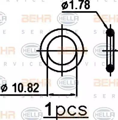 BEHR HELLA Service 8FC 351 302-371 - Kondenser, kondisioner furqanavto.az