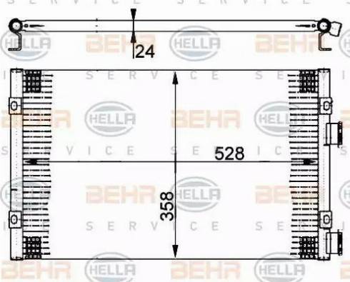 BEHR HELLA Service 8FC 351 302-241 - Kondenser, kondisioner furqanavto.az