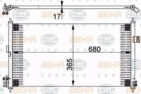 BEHR HELLA Service 8FC 351 302-251 - Kondenser, kondisioner furqanavto.az