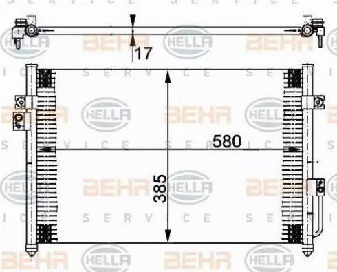 BEHR HELLA Service 8FC 351 302-231 - Kondenser, kondisioner furqanavto.az