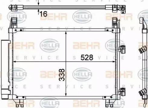 BEHR HELLA Service 8FC 351 307-661 - Kondenser, kondisioner furqanavto.az