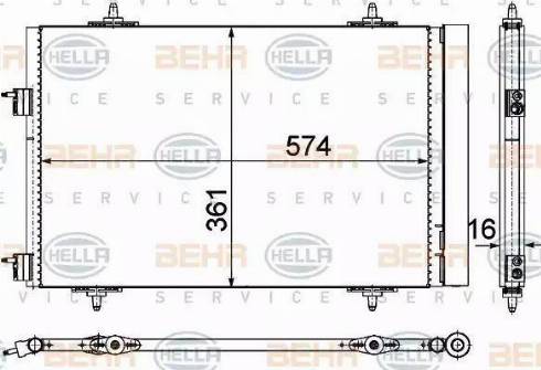 BEHR HELLA Service 8FC 351 319-441 - Kondenser, kondisioner furqanavto.az