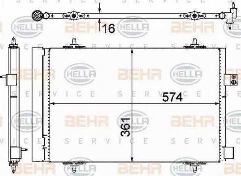 BEHR HELLA Service 8FC 351 319-451 - Kondenser, kondisioner furqanavto.az