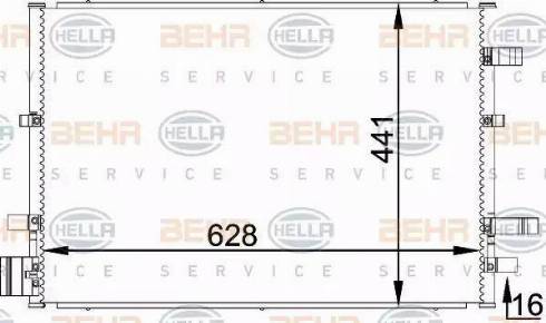 BEHR HELLA Service 8FC 351 318-361 - Kondenser, kondisioner furqanavto.az