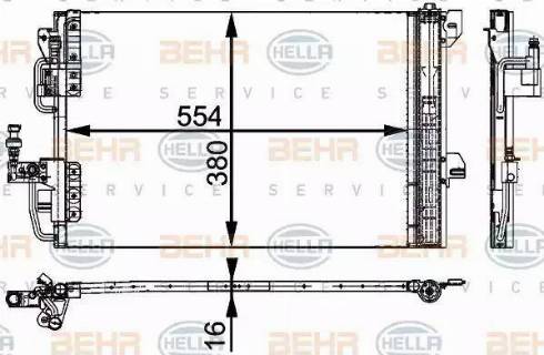 BEHR HELLA Service 8FC 351 317-534 - Kondenser, kondisioner furqanavto.az