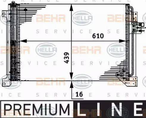 BEHR HELLA Service 8FC 351 317-631 - Kondenser, kondisioner furqanavto.az