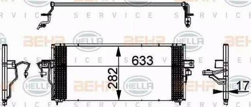 BEHR HELLA Service 8FC 351 317-731 - Kondenser, kondisioner furqanavto.az