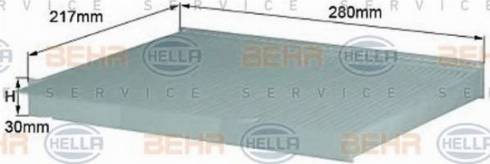 BEHR HELLA Service 8FL 352 214-011 - Filtr, daxili hava furqanavto.az