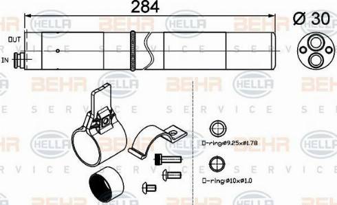 BEHR HELLA Service 8FT 351 200-274 - Quruducu, kondisioner furqanavto.az