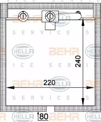 BEHR HELLA Service 8FV 351 336-011 - Buxarlandırıcı, kondisioner furqanavto.az