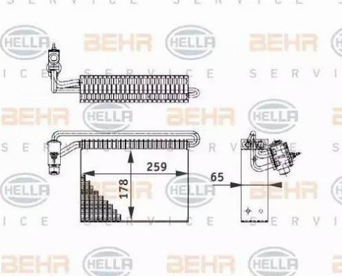 BEHR HELLA Service 8FV 351 210-721 - Buxarlandırıcı, kondisioner furqanavto.az