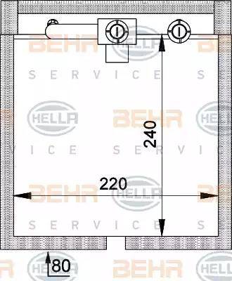 BEHR HELLA Service 8FV 351 211-071 - Buxarlandırıcı, kondisioner furqanavto.az